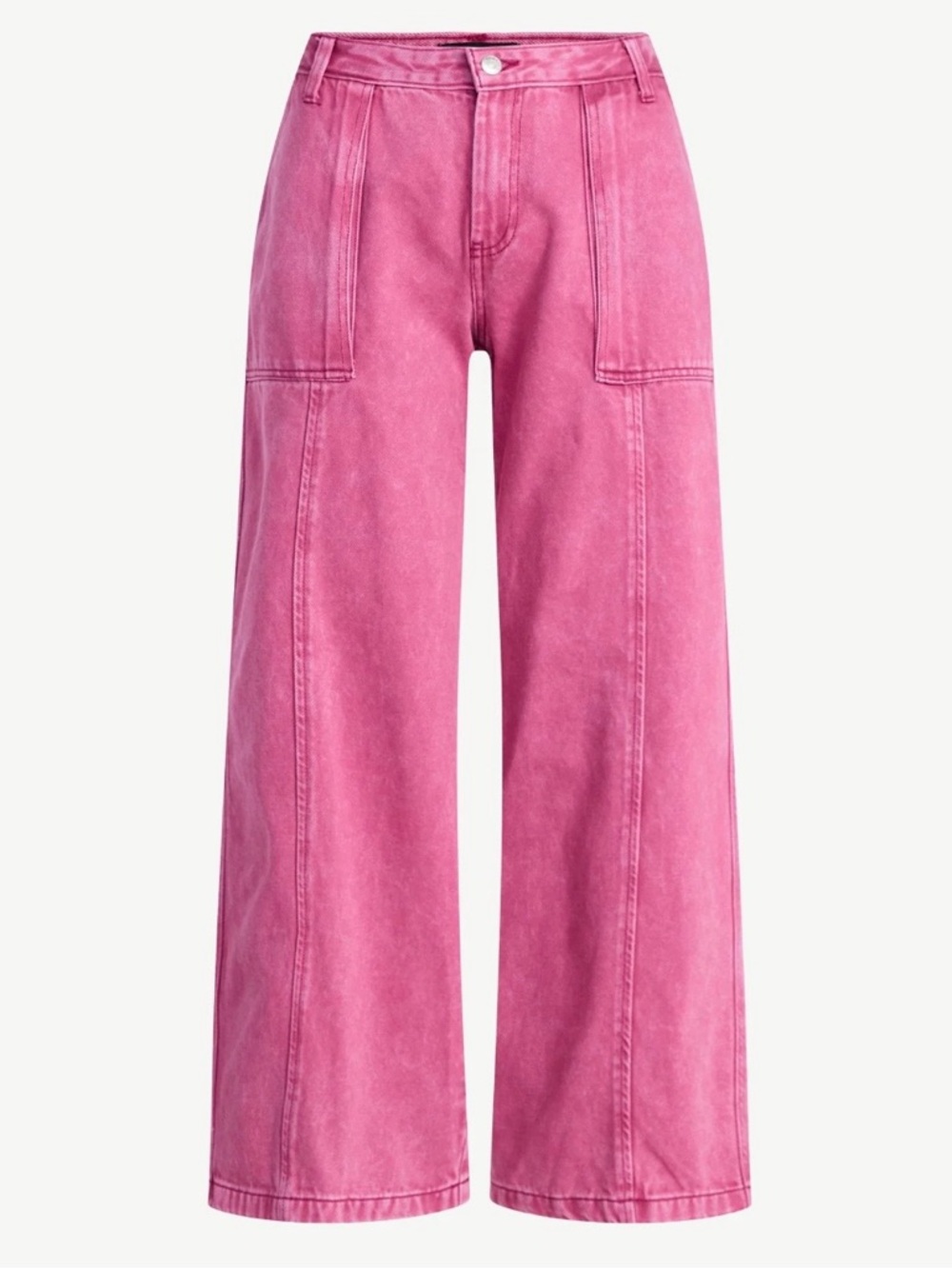 Scoop Women’s Slouchy Wide Leg Jeans with Utility Pockets